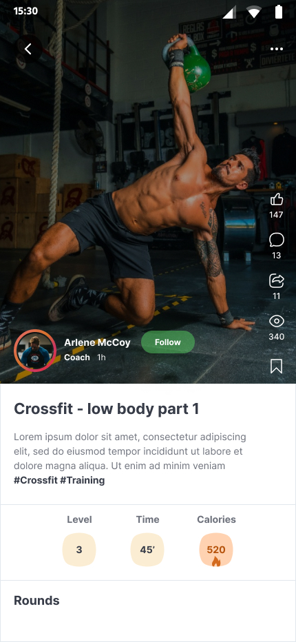 FOZUP Training Program Screenshot
